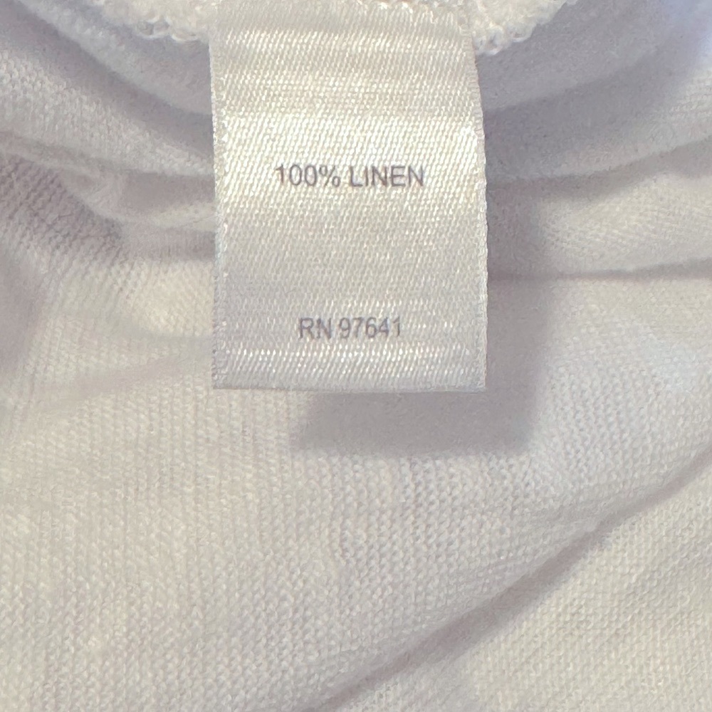Women’s J.Jill Love Linen Sleeveless White Lightweight Top - Picture 7 of 7